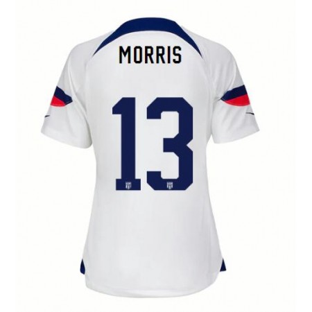 Virallinen pelipaita Yhdysvallat Morris 13 Koti Jordan World Cup 2022 Lyhythihainen - Naisten